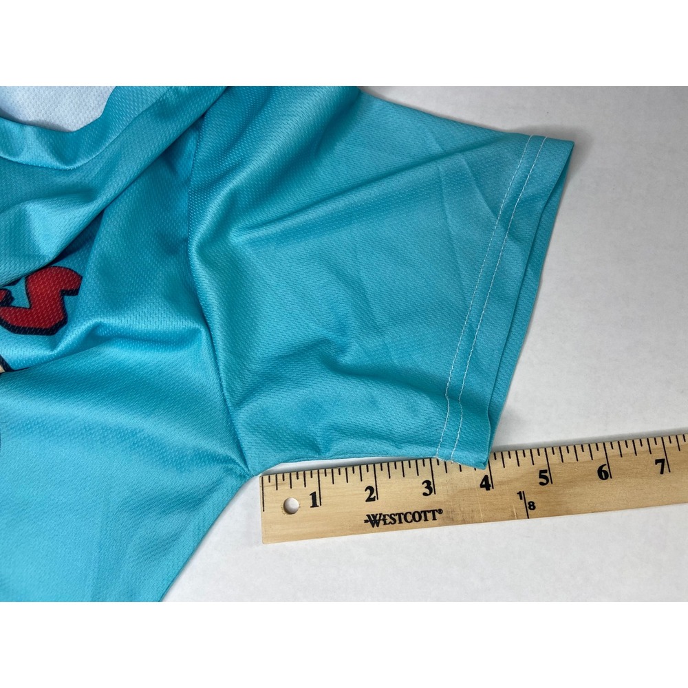 The‎ Flintstones Fred & Barney Graphic T-Shirt Adult Medium Teal Cartoon Tee - Picture 6 of 8